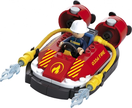 Sluban Fire aeroglisor de pompieri – set de construcție 86 piese + figurină