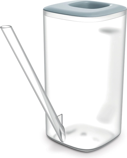 Stropitoare Tubi 1,6 l – transparentă/gri deschis