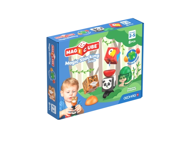 Geomag Magicube set de construcție magnetic Jungle, 8 piese