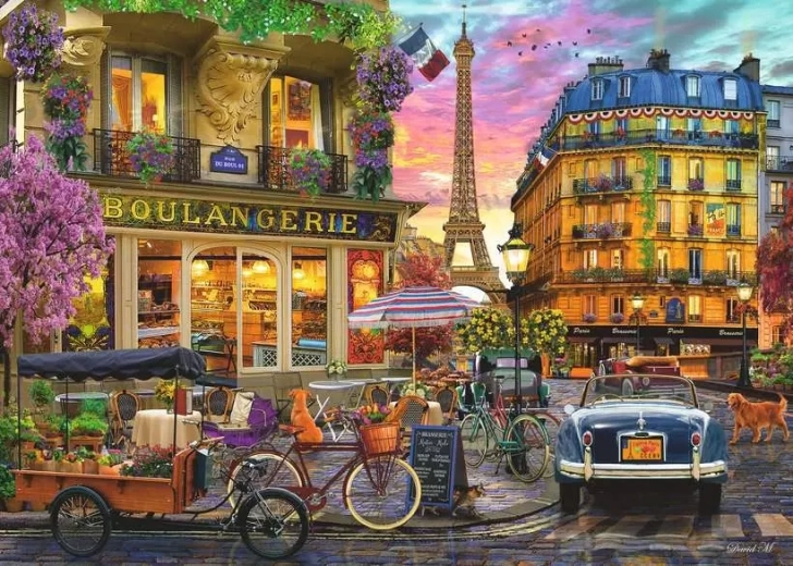 Puzzle Ravensburger Paris la răsărit, 1000 de piese
