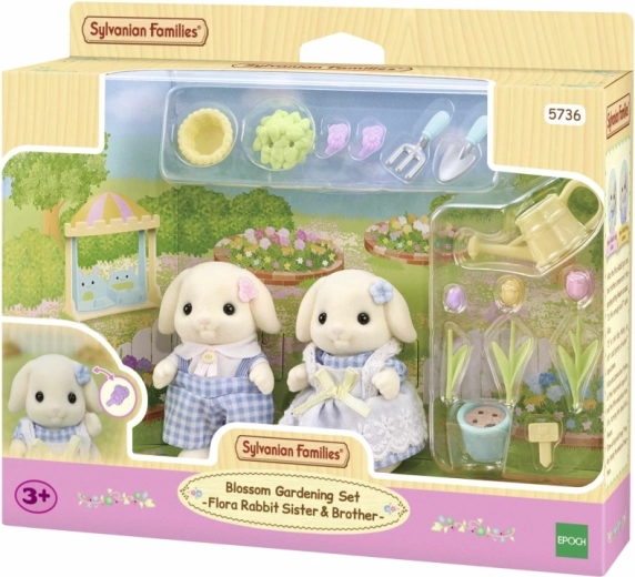 Set de flori cu figurine Flora Rabbit de la SYLVANIAN FAMILIES