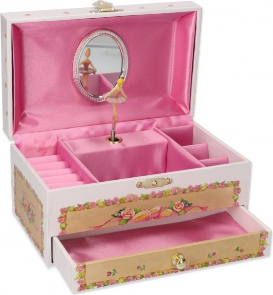 Cutie muzicală pentru bijuterii Cântec floral cu melodia Lacul lebedelor