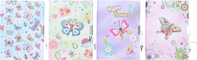 caiet cu lacăt Fluture 13x18 cm