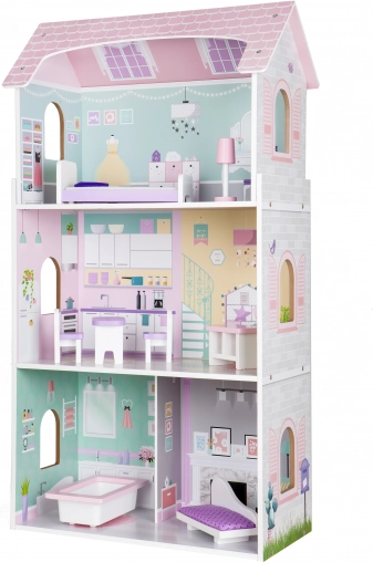 Căsuță de lemn pentru păpuși Jagodowa Residence de la Ecotoys