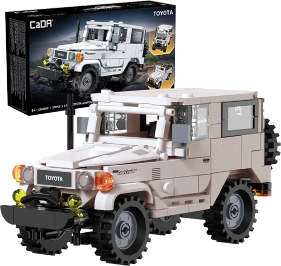 Set de construcție CaDA Toyota Land Cruiser FJ40 la scara 1:24, 374 de piese