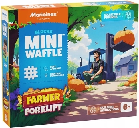 Marioinex mini waffle stivuitor agricol – 50 de piese