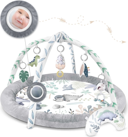 Perniță pentru tummy time din material minky catifelat