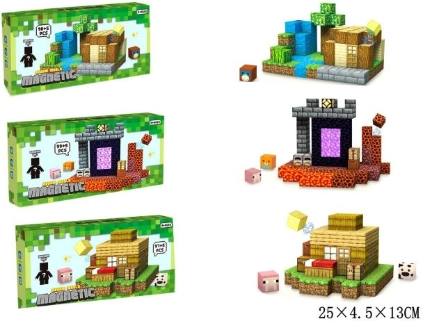 Set de construcție magnetic pentru creație creativă
