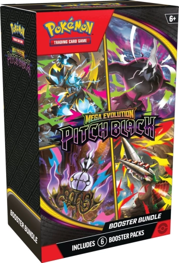 Pokémon TCG Mega Evolution Pitch Black booster bundle - 6 bucăți