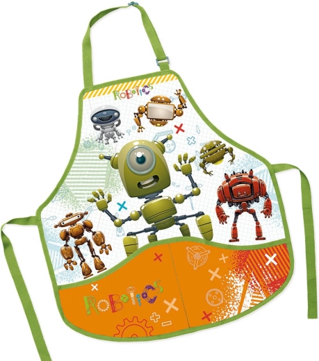 Șorț de lucru pentru copii Roboți 50 × 55 cm - 1 bucată