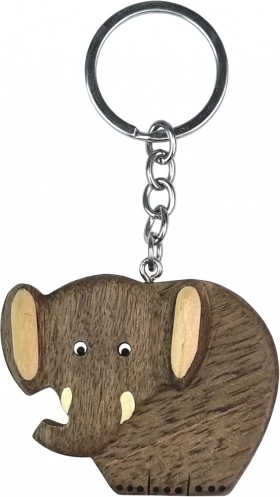 Marea breloc din lemn Elefant
