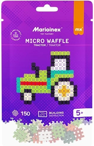 Cuburi Micro Waffle – tractor, 150 de piese