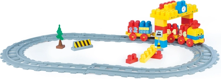 Set de tren pentru copii, 58 de piese