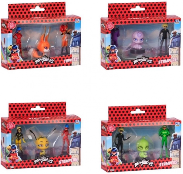 Miraculous Ladybug ștampile 3 bucăți figurina