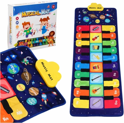 Covoraș interactiv muzical de dans pentru copii – 8 instrumente, 10 melodii
