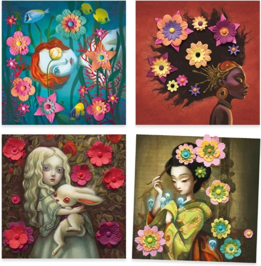 Patru motive artistice de completat