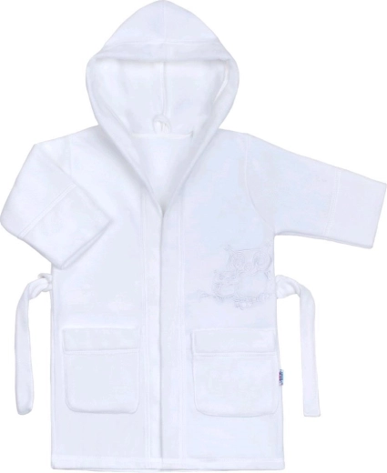 Halat pentru copii New Baby Bufnițe alb