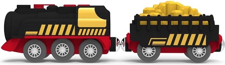 Locomotivă și vagon pentru încărcare și joacă de transport