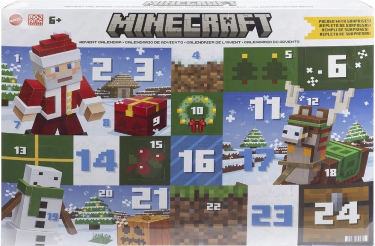 calendar de advent minecraft 2024 cu figurine și accesorii