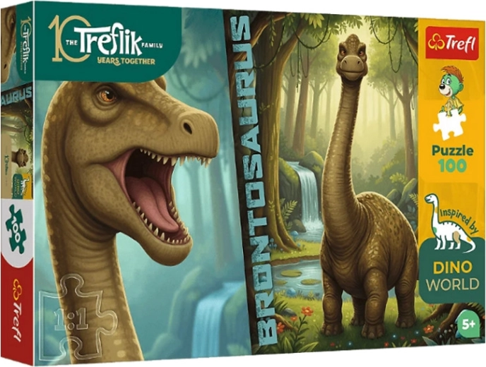Inspired By Dino World puzzle brontozaur 100 de piese