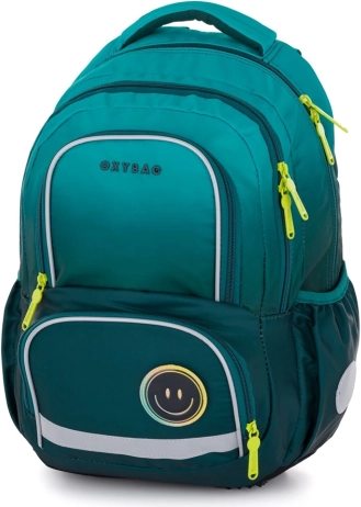 Rucsac școlar Oxybag OXY NEXT Stickers, turcoaz