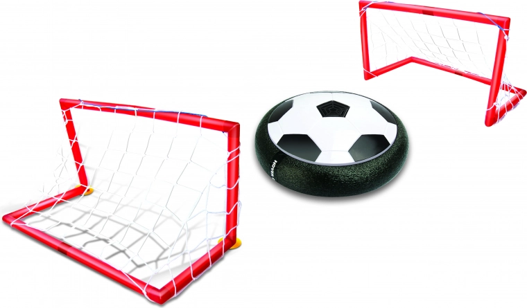 fotbal aerian cu efecte luminoase și porți 18 × 18 cm