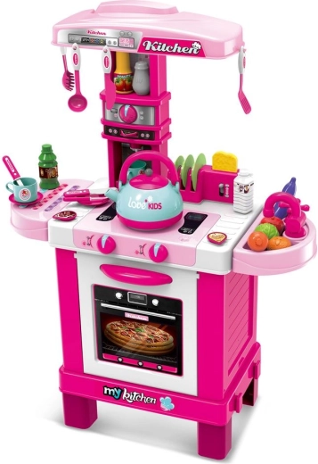 Bucătărie pentru copii BABY MIX roz cu lumini și sunete