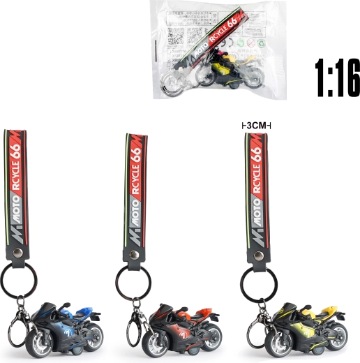 Breloc cu model metalic de motocicletă DUCATI la scară 1:16