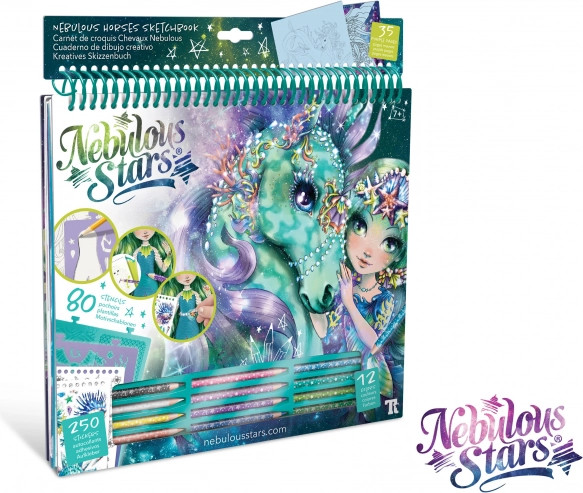 Nebulous Stars carte de colorat creativă – verde
