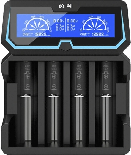 Încărcător inteligent universal rapid XTAR X4 cu LCD și funcție powerbank