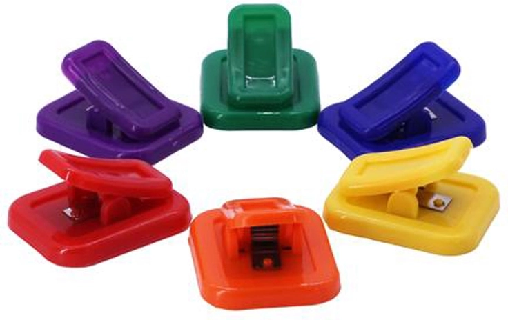 Cleme magnetice pentru notițe Toro, set 6 buc, mix de culori