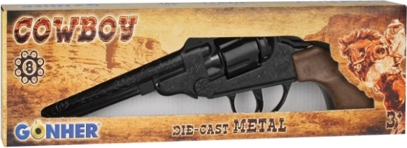 Revolver metalic de cowboy GONHER pentru capse cu 8 focuri
