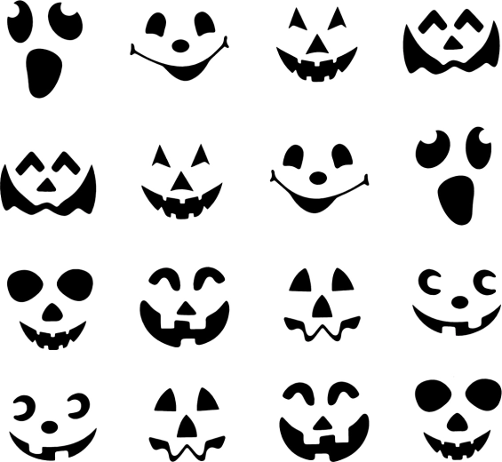 Fețe de dovleac de Halloween