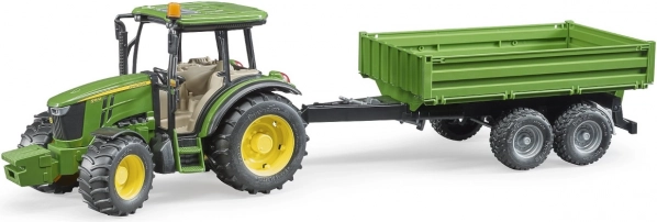 Bruder tractor John Deere cu remorcă basculantă 1:16