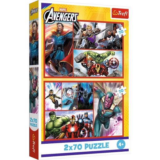 Puzzle - 2x70 - Devino erou de la Trefl