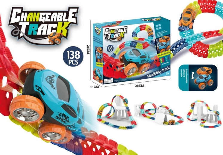 pistă feroviară DIY 138 piese