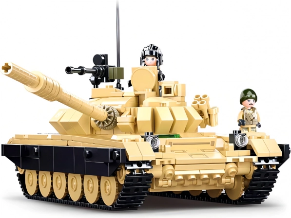 Sluban Model Bricks tanc de luptă T‑72B3 2în1, set de construcție