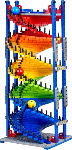 Helix cu două piste pentru curse de bile
