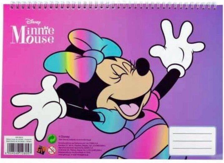 Bloc spiralat cu autocolante Minnie - 1 bucată