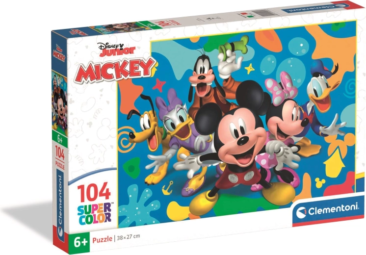 Clementoni puzzle 104 piese Disney MICKEY ȘI PRIETENII