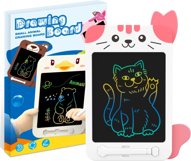 Tablă de desen ştergătoare pentru copii, în formă de raţă, 21,6 cm