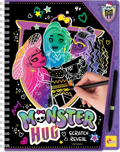 Caiet de schițe răzuibil Monster High