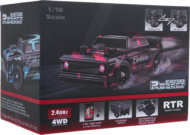 Mașină RC de drift ROCKET cu tracțiune 4×4