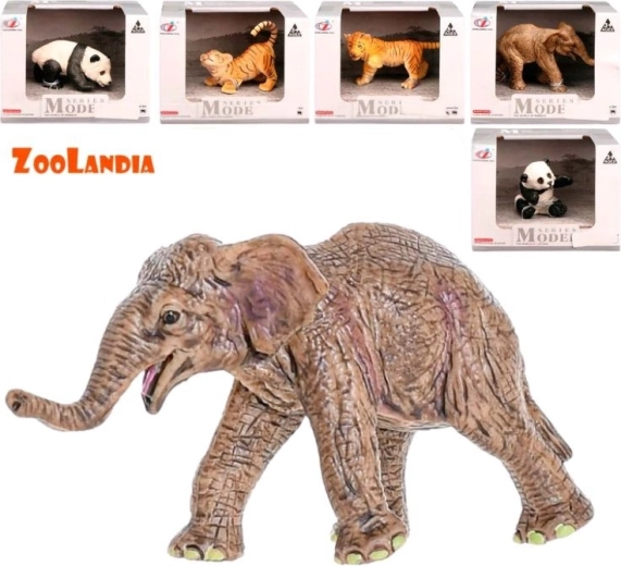 Pui de animale de safari – figurină din plastic (1 buc., 6 tipuri)