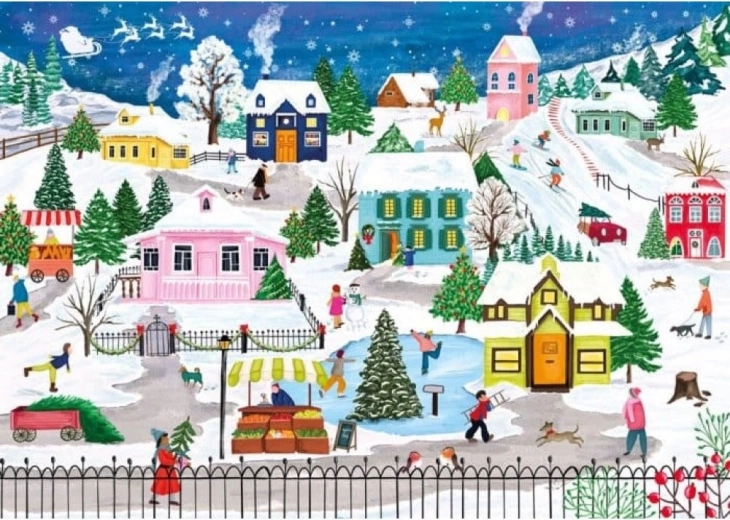 Puzzle Orașul înzăpezit 1000 piese