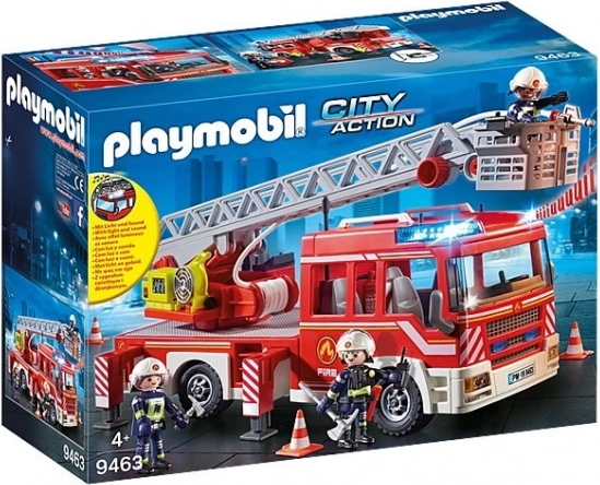 PLAYMOBIL City Action camion de pompieri cu scară extensibilă