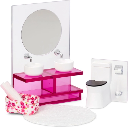 Set de baie pentru căsuța de păpuși Lundby
