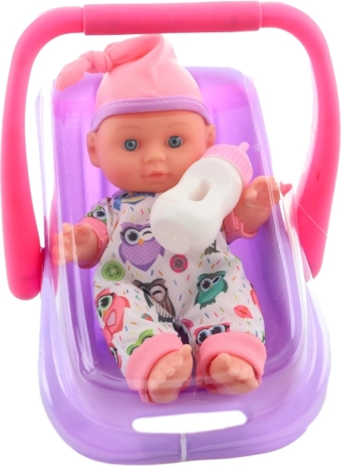 Biberon și hăinuță drăgălașă cu bufnițe