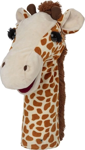 Păpușă de mână din pluș girafă Nature Planet