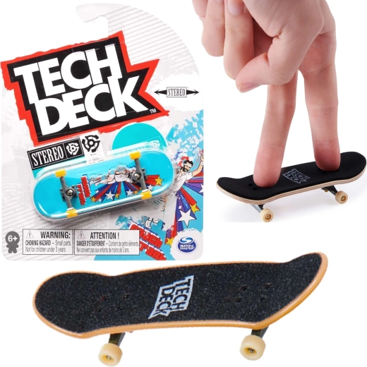 Tech Deck fingerboard Stereo Coach cu autocolante